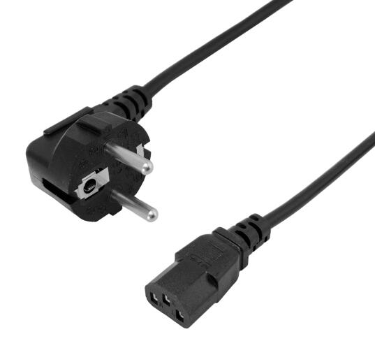 POWERTECH καλώδιο τροφοδοσίας CAB-P045 3x 0.75mm² copper 2m μαύρο