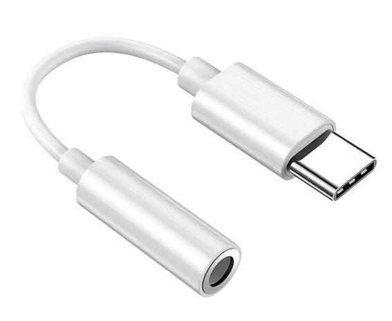 POWERTECH αντάπτορας USB-C σε 3.5mm CAB-UC088 λευκός