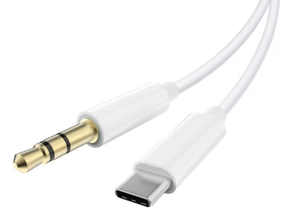 POWERTECH καλώδιο USB-C σε 3.5mm CAB-UC089 1m λευκό