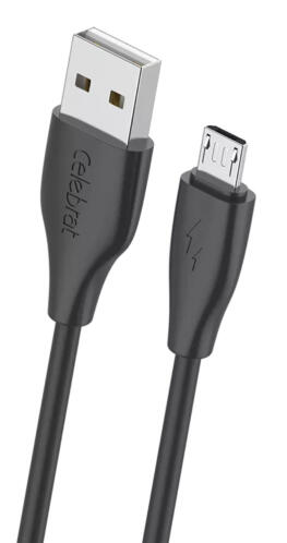 CELEBRAT καλώδιο micro USB σε USB CB-31 15W 480Mbps 1m μαύρο