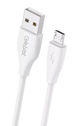 CELEBRAT καλώδιο micro USB σε USB CB-31 15W 480Mbps 1m λευκό