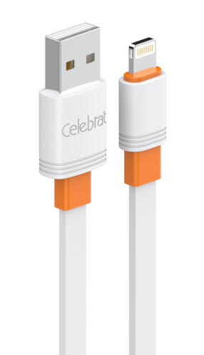 CELEBRAT καλώδιο Lightning σε USB CB-33L flat 12W 1m λευκό