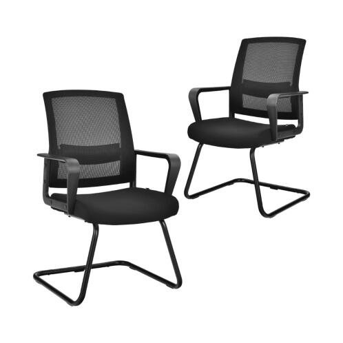 Costway Εργονομική Καρέκλα Γραφείου με Διχτυωτή Πλάτη και Ρυθμιζόμενη Οσφυϊκή Υποστήριξη CB10312BK-2