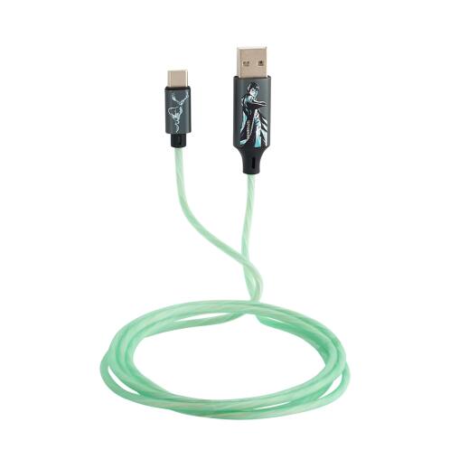 Lazerbuilt Harry Potter Light-Up USB-C Φωτιζόμενο καλώδιο φόρτισης μήκους 1,2 μέτρα (Patronus)
