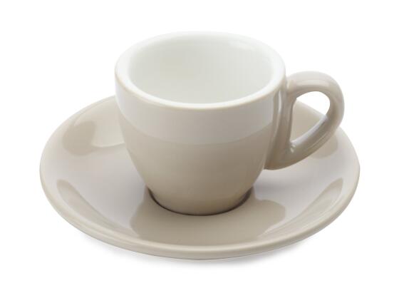 Maxwell & Williams Φλυτζάνι Ελληνικού/Espresso 70ml & Πιατάκι Εκρού Cafe Culture