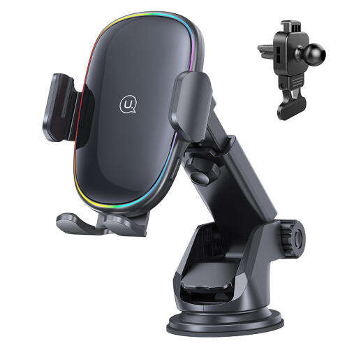 USAMS Ασύρματος Φορτιστής & Βάση Αυτοκινήτου US-CD187 15W Μαύρος