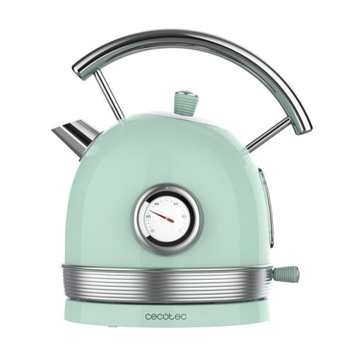 Cecotec Ασύρματος Ηλεκτρικός Βραστήρας από Ανοξείδωτο Ατσάλι 1.8 Lt Χρώματος Πράσινο Thermosense 420 Vintage CEC-01483