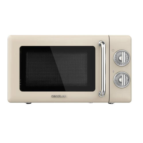 Cecotec Φούρνος Μικροκυμάτων με Γκριλ 20L 700W CEC-01709 Retro Beige