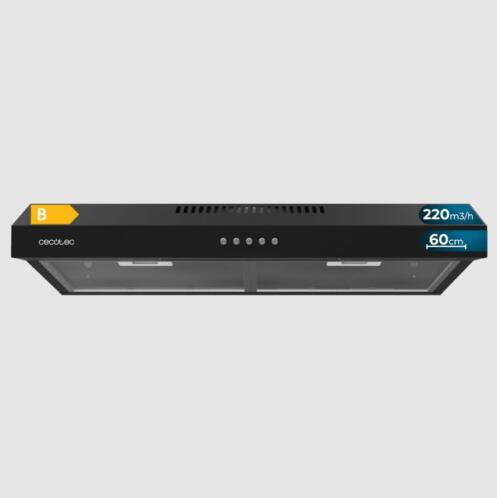 Cecotec Απορροφητήρας 60cm Bolero Flux CM CEC-02857 Μαύρος