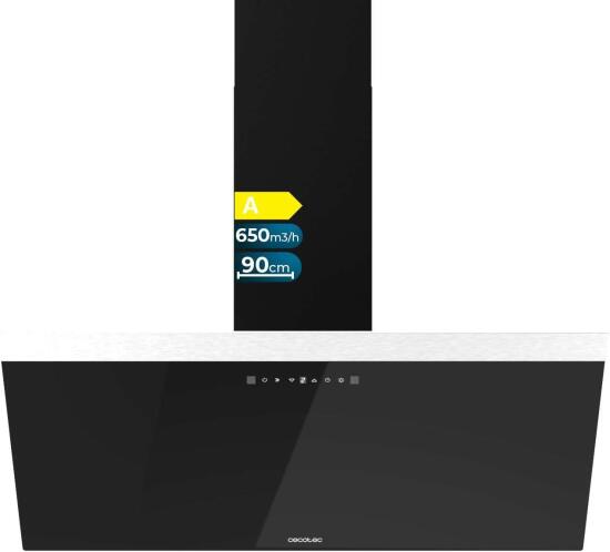 Cecotec Απορροφητήρας Καμινάδα 90cm Bolero Flux DT 90650 Μαύρο