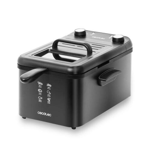 Cecotec Φριτέζα με Φίλτρο Καθαρισμού Λαδιού CleanFry Infinity 3000 3 Lt Χρώματος Μαύρο CEC-03072
