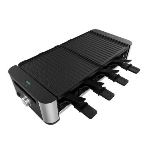 Cecotec Ηλεκτρική Ψησταριά Raclette Grill 1400 W Cheese&Grill 16000 Inox Black CEC-03224