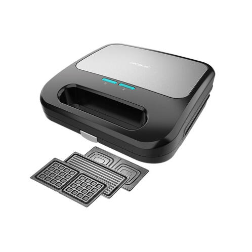 Τοστιέρα - Σαντουιτσιέρα - Βαφλιέρα 3 σε 1 800 W Rock´nToast Square Cecotec CEC-03228