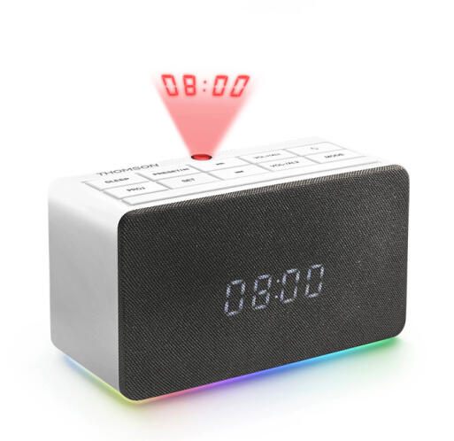 THOMSON Ξυπνητήρι CL300P με προβολέα ώρας FM Radio USB LED λευκό