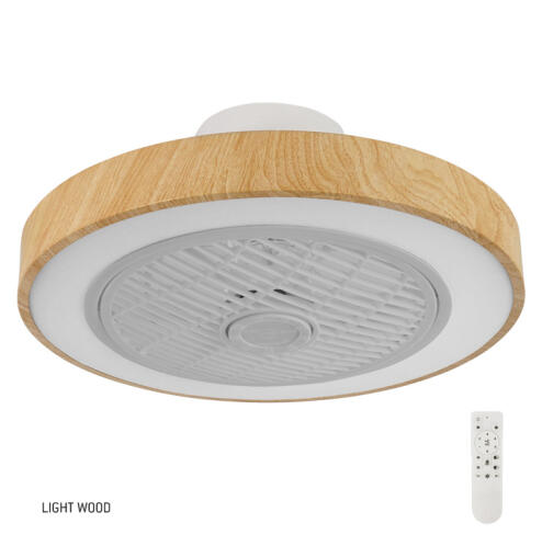 Gruppe Ανεμιστήρας Οροφής Light Wood με Φως & Τηλεχειριστήριο CMBF-FS6008 DC MOTOR