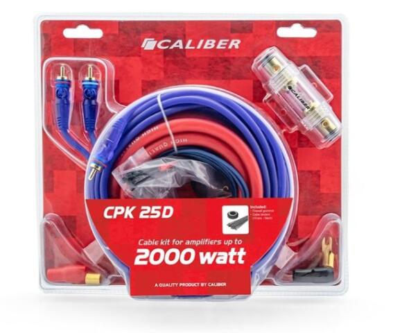CALIBER CABLE SET 25mm – 2000 Watt