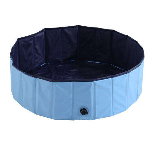 PawHut Αναδιπλούμενη Πισίνα για Κατοικίδια 100 x 30 cm Χρώματος Γαλάζιο D01-012BU