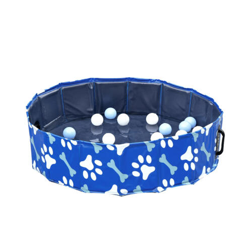 PawHut Αναδιπλούμενη Πισίνα για Σκύλους 100 x 30 cm D01-031V01