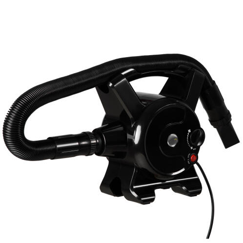 PawHut Dog Blower με ρυθμιζόμενη ταχύτητα και θερμοκρασία, εύκαμπτο σωλήνα και 3 ακροφύσια, 2400W, μαύρο D01-036V90