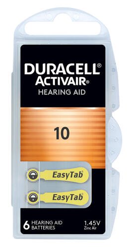 DURACELL μπαταρίες ακουστικών βαρηκοΐας Activair 10 1.45V 6τμχ