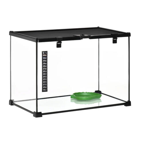 Γυάλινο Ενυδρείο για Ερπετά Terrarium 50 x 30 x 35 cm PawHut D40-015V02