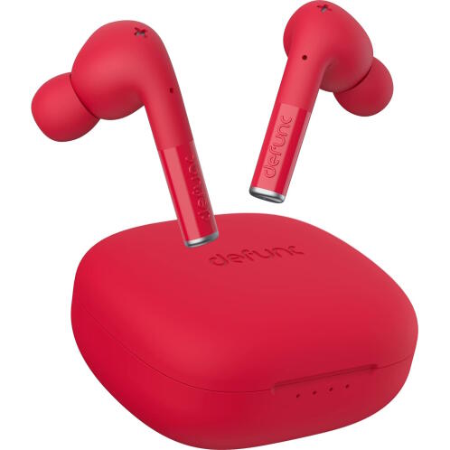 Defunc TRUE ENTERTAINMENT Bluetooth 5.2 Ασύρματα True Wireless Ακουστικά με θήκη (κόκκινο)