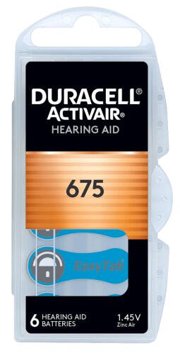 DURACELL μπαταρίες ακουστικών βαρηκοΐας Activair 675 1.45V 6τμχ