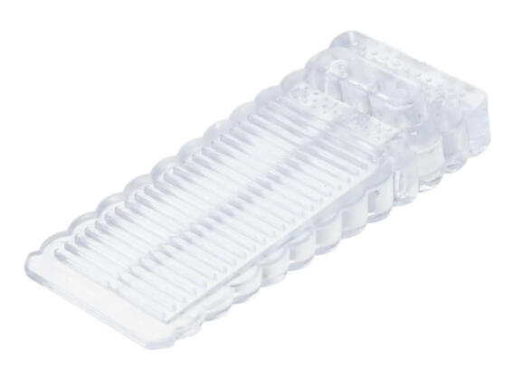 Σφήνα πόρτας DA223 σιλικόνης 9.6x4x1.9cm διάφανη