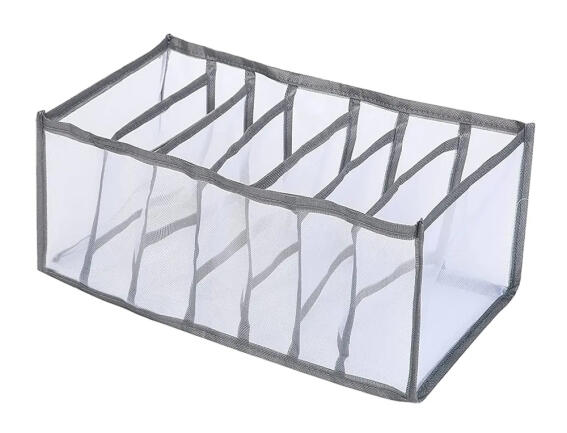 Θήκη οργάνωσης ρούχων DA282 με 7 θέσεις 35x24x20cm γκρι