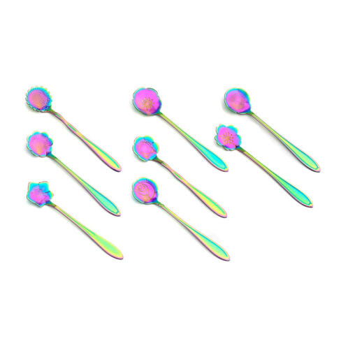 Σετ Κουταλάκια Τσαγιού σε Σχήμα Λουλουδιών 8 τμχ SPM DB7328