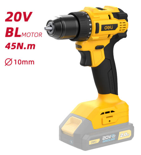 DELI δράπανο μπαταρίας DC120Z Brushless 20V 45N.m