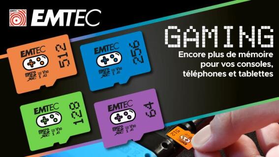 P/C EMTEC mSD 512GB UHS I U3 V30 A2 GAMING ORANGE