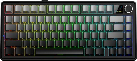 P/C AULA F75MAX GRADIENT GRAY SIDE-ENGRAVED KEYCAPS