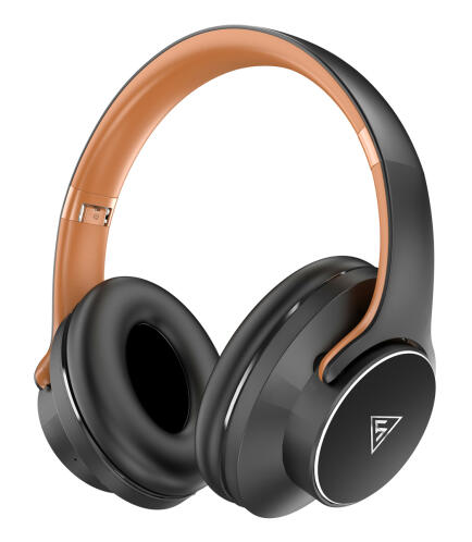 Doqaus Ακουστικά Ασύρματα & Ενσύρματα Ø40mm 600mAh Design 1 Mαύρα Kαφέ