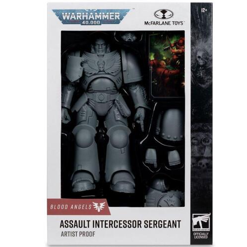 FIG MCFARLANE WARHAMMER 40K ASSAULT INTERCESSOR SERGEANT BLOOD ANGEL 18CM