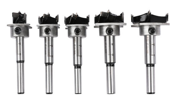 DELI σετ τρυπάνια μεντεσέ DH-MKK005-ED1 για ξύλο/πλαστικό TCT λεπίδα 15-35mm 5τμχ