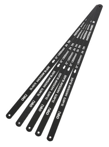 DELI σετ λάμες πριονιού σιδήρου/ξύλου DL4673 300mm 24 TPI 5τμχ