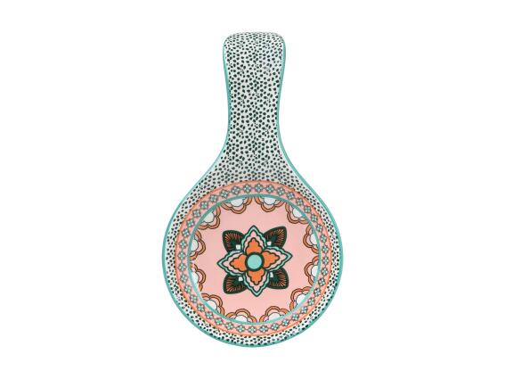 Casa Domani Βάση Για Κουτάλα Γαλάζια/Τερακότα Pelagie Κεραμική 13cm