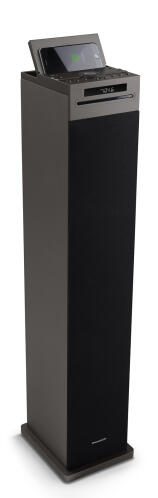 THOMSON Sound Tower DS125iCD 60W LED bluetooth wireless charger μαύρο