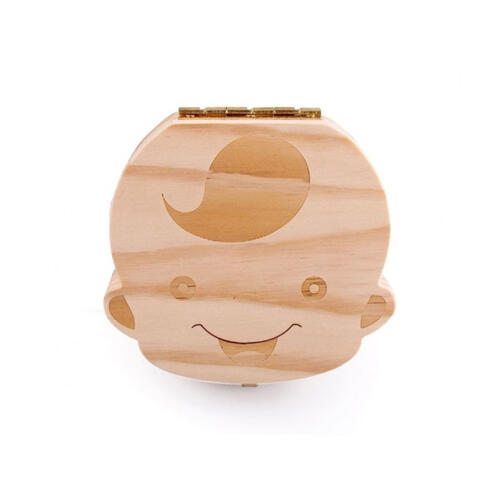 Ξύλινο Κουτί Φύλαξης Παιδικών Δοντιών Αγόρι SPM DYN-5056113230327