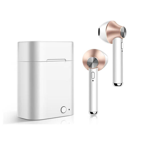 Ασύρματα Ακουστικά Bluetooth με Βάση Φόρτισης Χρώματος Copper Kequ DYN-K407