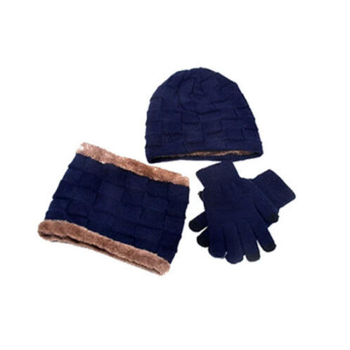 Σετ Σκούφος, Κασκόλ και Γάντια για Οθόνη Αφής Χρώματος Navy SPM DYN-Men3pcGlov-NAVY