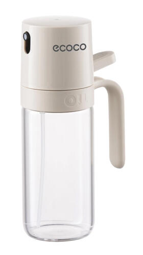 ECOCO γυάλινο δοχείο λαδιού E24235 με ψεκαστήρα 250ml γκρι
