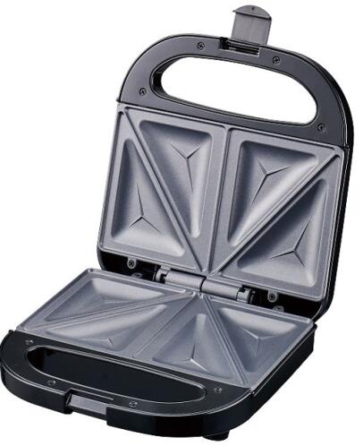 Progress Τοστιέρα για 2 Τοστ με Τριγωνικές Πλάκες Μαύρη 750W