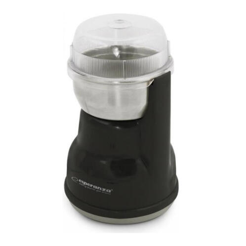 Esperanza Ηλεκτρικός Μύλος Άλεσης Καφέ και Μπαχαρικών Χρώματος Μαύρο Lungo EKC-002