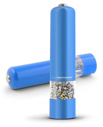 ESPERANZA ηλεκτρικός μύλος πιπεριού/αλατιού EKP001B φορητός μπλε