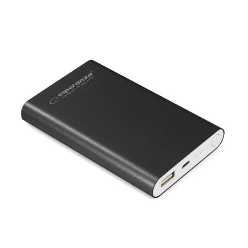 Esperanza Power Bank 8800mAh Neutrino Χρώματος Μαύρο EMP117K