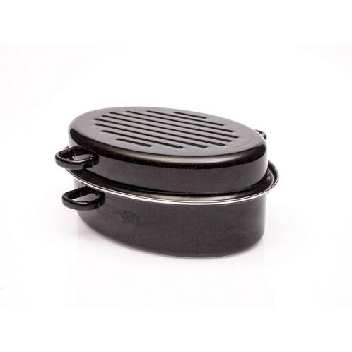 Max Home EA-7330 Γάστρα Οβάλ από Αλουμίνιο 32cm 4lt Μαύρη