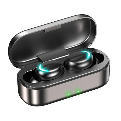 Ασύρματα Ακουστικά Bluetooth με Βάση Φόρτισης S9 TWS SPM F9-Mini-Black