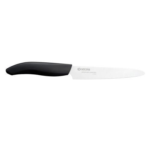 Kyocera Μαχαίρι Ντομάτας  12,5cm Με Κεραμική Οδοντωτή Λευκή Λάμα Μαύρη Λαβή Gen